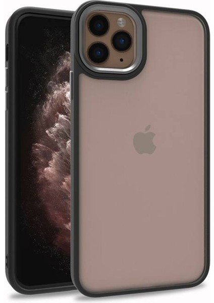 iPhone 12 Pro Kılıf Arkası Şeffaf Kenarları Renkli Bergen Kapak