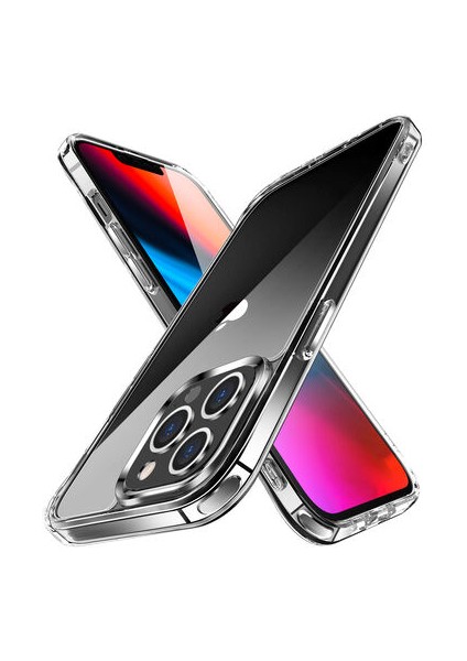 iPhone 14 Pro Max Kılıf Şeffaf Sert Lejion Premium Kapak