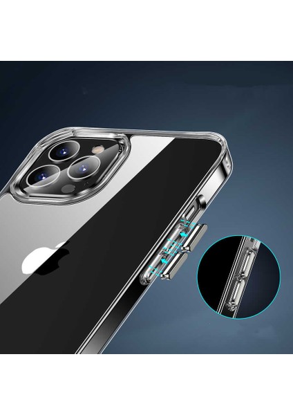 iPhone 14 Pro Max Kılıf Şeffaf Sert Lejion Premium Kapak
