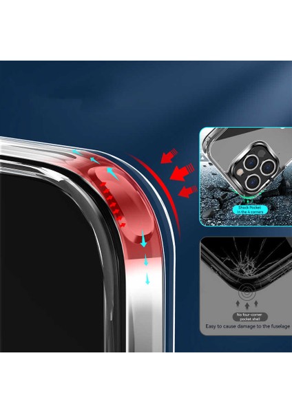 iPhone 14 Pro Max Kılıf Şeffaf Sert Lejion Premium Kapak