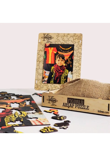 Kidewo Kişiye Özel Fotoğraflı Ahşap Puzzle - Sevgiliye Hediye Yapboz- Özel Kalp Temalı - fırsatları