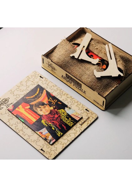 Kidewo Kişiye Özel Fotoğraflı Ahşap Puzzle - Sevgiliye Hediye Yapboz- Özel Kalp Temalı - indirimleri