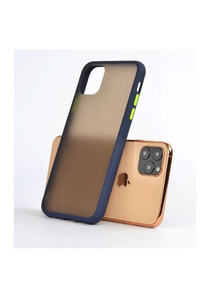 iPhone 11 Pro Max Kılıf Arkası Mat Yapılı Moco Silikon Kapak