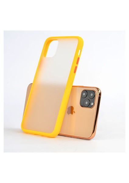 iPhone 11 Pro Max Kılıf Arkası Mat Yapılı Moco Silikon Kapak