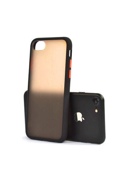 iPhone 7 Kılıf Arkası Mat Yapılı Moco Silikon Kapak