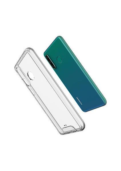 Huawei P30 Lite Kılıf Şeffaf ve Sert Sararmaz Narvik Premium Kapak