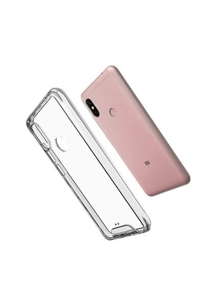 Redmi Note 6 Pro Kılıf Şeffaf ve Sert Sararmaz Narvik Premium Kapak