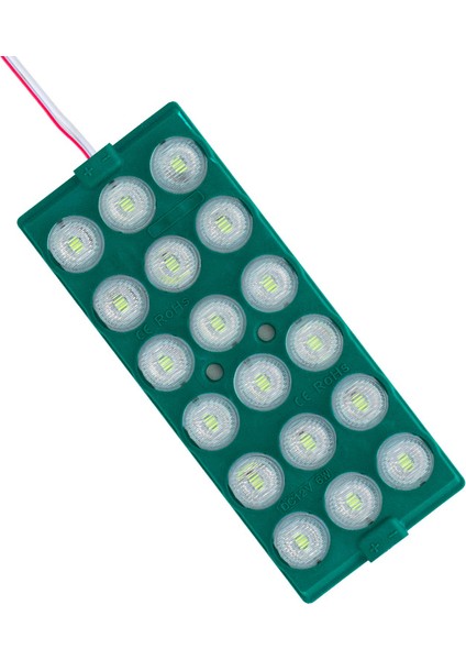 Modül LED 12V 6W Yeşil 18 Ledli Yanıp Sönen 2li Paket 13960-2835 (Flaşör) (4835)