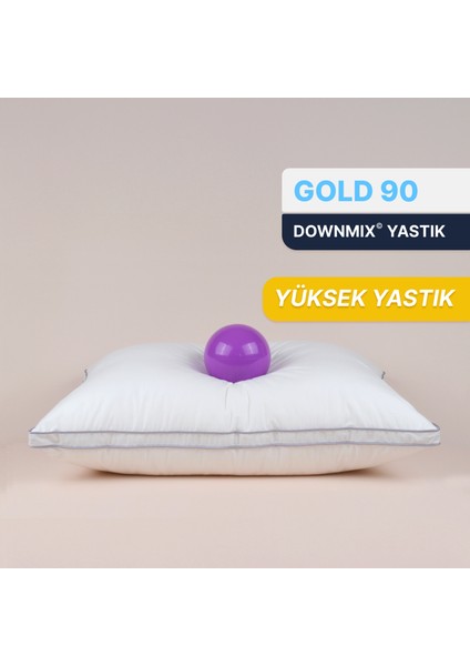 Gold 90 Downmix Yüksek Kaz Tüyü Yastık 50X70 cm