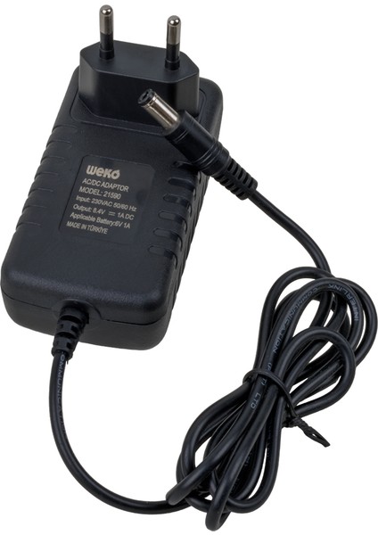 8.4 Volt - 1 Amper - 8.4 Watt 5.5*2.5 Uçlu Lityum Pil Ledli Yerli Üretim Şarj Adaptörü (OUT:6V-1A) (4835)