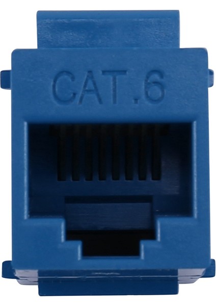 50 Adet RJ45 Konektörü Keystone Jack Cat6 Uzatma Çoğaltıcı Ethernet Ağı Lan Cat 6 Çoğaltıcı Jaklar Uzatma Adaptörü, Mavi (Yurt Dışından)