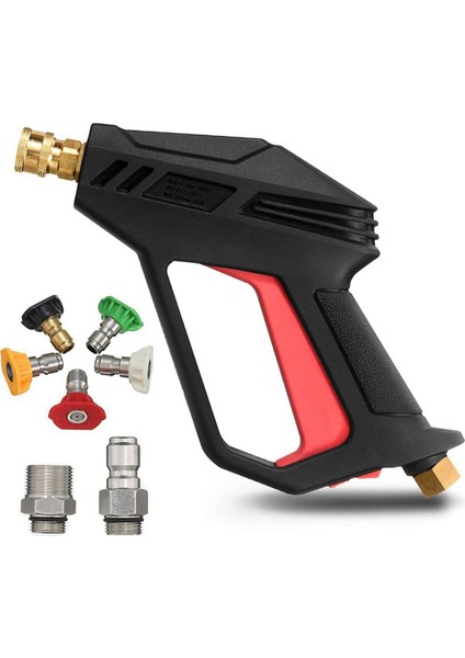 2 Takım Basınçlı Yıkama Makinesi 4000 Psı Yükseltme Versiyonu M22-14 mm ve 3/8 Inç Hızlı Giriş Konnektörlü Araba Güç Yıkama Makinesi (Yurt Dışından)