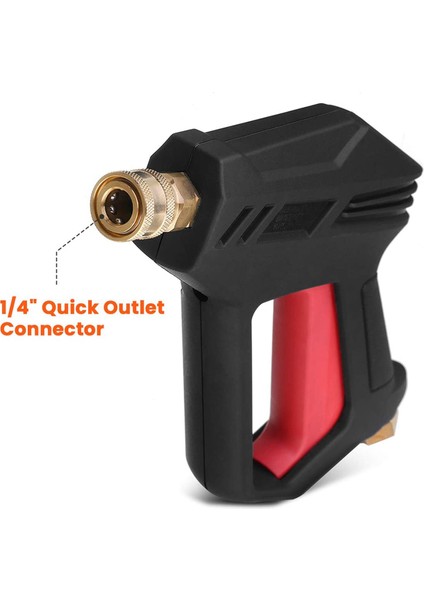2 Takım Basınçlı Yıkama Makinesi 4000 Psı Yükseltme Versiyonu M22-14 mm ve 3/8 Inç Hızlı Giriş Konnektörlü Araba Güç Yıkama Makinesi (Yurt Dışından)