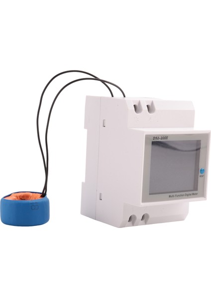 Dijital Tek Fazlı Ac 40-300 V 100A Din Ray 6 In 1 Voltmetre Ampermetre Watt Kwh Frekans Ölçer 110 V (Harici Ct) (Yurt Dışından)