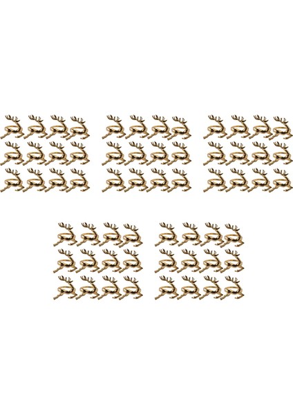 60 Adet Noel Elk Geyik Peçete Halkaları Altın Alaşımlı Peçete Toka Peçete Halkası Tutucu Restoran Düğün Parti Dekorasyon (Yurt Dışından) fırsatları