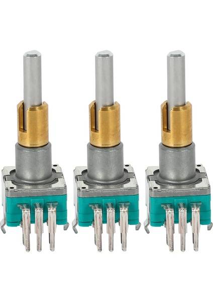 3x EC11EBB24C03 Anahtarlı Çift Eksenli Enkoder 30 Konumlandırma Numarası 15 Darbe Noktası Kolu 25MM (Yurt Dışından)