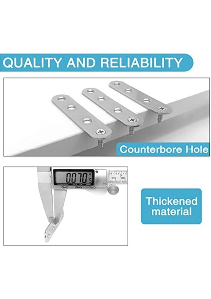 14 Adet 2.99X0.63 Inç Düz Destek, Paslanmaz Çelik Düz Braket, Ahşap Masa Sandalye Dolap Çekmece Dolap Için Metal Destek (Yurt Dışından) indirimleri