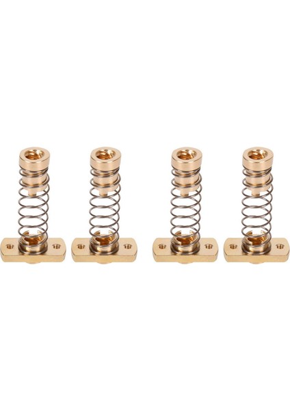4 Takım CR10 Z Ekseni T8 Anti Boşluklu Yaylı Somun Eliminasyon Alanı Pirinç Somunlar Yükseltme Için Ender 3s Ender 3 Pro (Yurt Dışından)