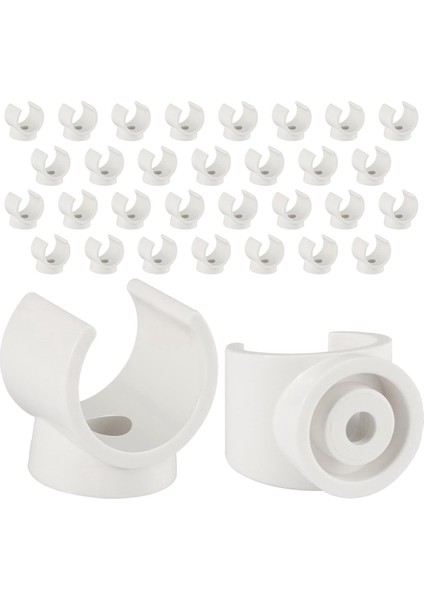 Pex Klipler Boru Kelepçesi, Pvc Su Boruları ve Boru Hortumları Için 100 Adet 3/4 Inç Boru Kelepçesi, Plastik U Şekilli Boru Kelepçesi Araçları (Yurt Dışından)