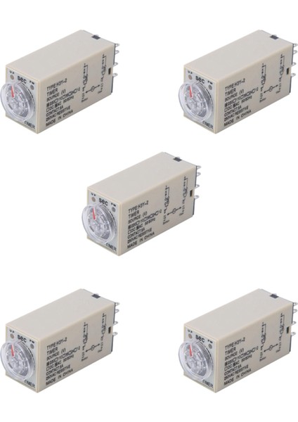 5x 10 S Gecikme Zamanlayıcı Zaman Rölesi H3Y-2 Ac 220 V 8 Pın Ayar Düğmesi Kontrol Zamanlama Rölesi Ev Elektrik Sistemleri Için (Yurt Dışından)