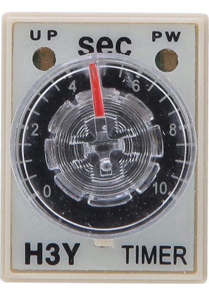 5x 10 S Gecikme Zamanlayıcı Zaman Rölesi H3Y-2 Ac 220 V 8 Pın Ayar Düğmesi Kontrol Zamanlama Rölesi Ev Elektrik Sistemleri Için (Yurt Dışından)