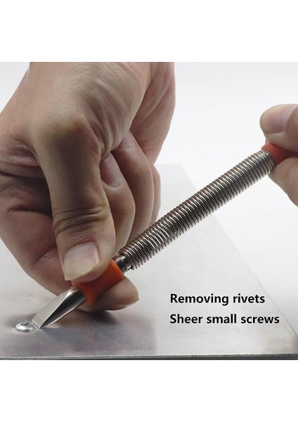 5 Adet Metal Işleme Seti, Çift Kafalı Kombinasyon Çivi Ayarlayıcı ve Çift Kafalı Merkezi Punch ve Menteşe Pimi Sökücü Punch Seti (Yurt Dışından) modelleri