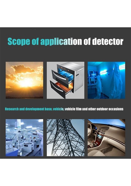 Ultraviyole Radyasyon Monitörü, Ev Ofis Dış Mekan Muayene Için Dijital Uv Dedektörü Siyah (Yurt Dışından) fırsatları