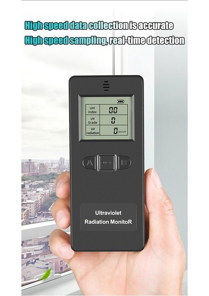 Ultraviyole Radyasyon Monitörü, Ev Ofis Dış Mekan Muayene Için Dijital Uv Dedektörü Siyah (Yurt Dışından) indirimleri