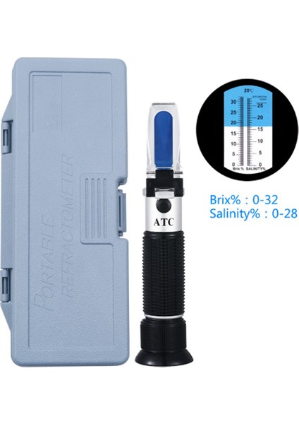 Atc Çift Ölçekli Brix Refraktometre - Şarap Yapımında ve Bira Bira Üretiminde Özgül Ağırlık ve Brix Hidrometresi Homebrew Kiti (Yurt Dışından)
