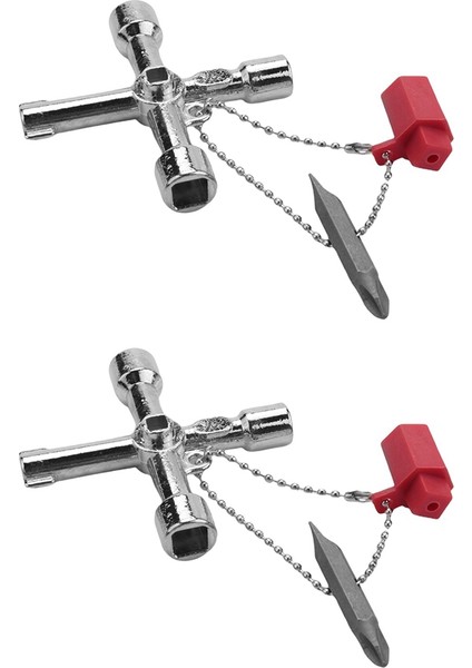 2x 4 In1 Metre Kutusu Anahtar Gaz Anahtar Metre Anahtarı Çok Fonksiyonlu Yardımcı Programlar Anahtar Elektrikli Dolap Dolap Açma Anahtarı (Yurt Dışından)