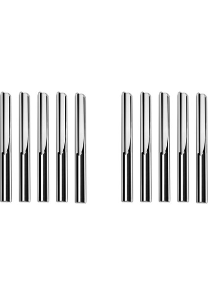 10 Adet/grup 6X32MM Iki Flüt Düz Freze Uçları Ahşap Cnc Düz Gravür Kesiciler Karbür Parmak Frezeler Kesme Mil (Yurt Dışından)