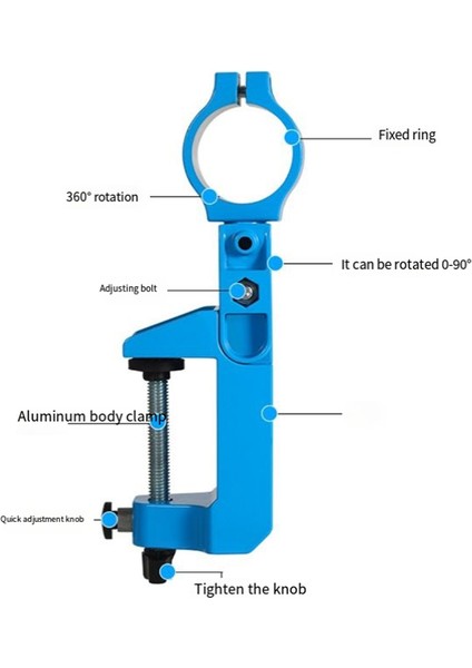 Matkap Basın Braketi Ayarlanabilir Masa Rafı Evrensel Rotasyon Elektrikli Matkap Döner Aracı Sabit Braket Öğütücü Tutucu (Yurt Dışından)