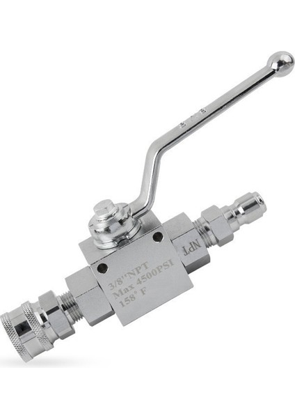 Basınçlı Yıkama Hortumu Pompası Için 3/8 Inç Hızlı Fiş Konnektörlü 4500PSI Küresel Vana Kiti Anahtarı (Yurt Dışından)