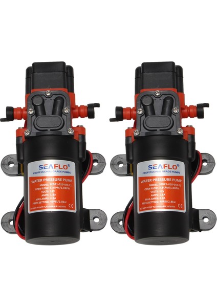2x Seaflo 12V Su Basıncı Diyafram Pompası 3,8 Lpm 1,0 Gpm 40 Psı - Karavan/rv/tekne/deniz (Yurt Dışından)