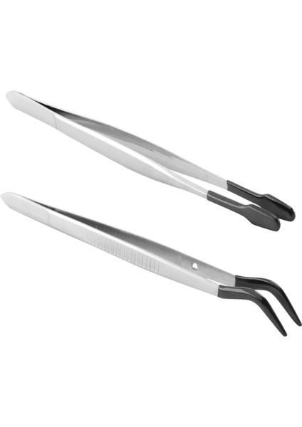 2 Adet Lastik Ucu Cımbız Seti Zanaat Laboratuvarı Için Endüstriyel Hobi Cımbız Pense Takı Damga Plastik Kutu 15 cm (Yurt Dışından)