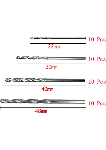 120 Adet Mini Matkap Hss Bit 0.5mm-2.0mm Düz Şaft Pcb Büküm Matkap Uçları Seti (Yurt Dışından)