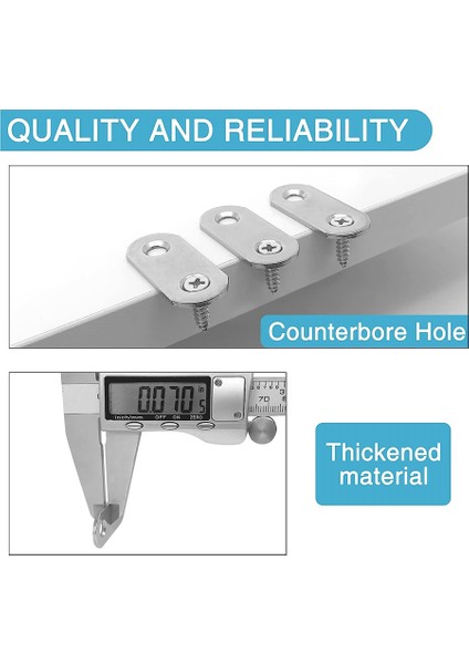 21 Adet 1.42X0.63 Inç Düz Destek, Paslanmaz Çelik Düz Braket, Ahşap Masa Sandalye Dolap Çekmece Dolap Için Metal Destek (Yurt Dışından) indirimleri