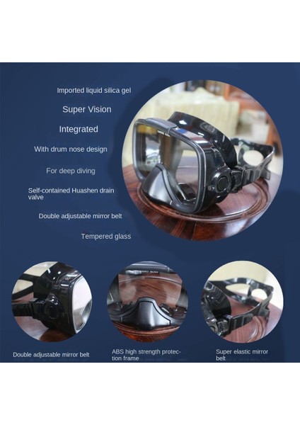Dalış Şnorkel Maskesi Scuba Dişli Maskeleri Tüplü Dalış, Şnorkel, Serbest Dalış, Zıpkınla Balıkçılık ve Yüzme Için Gözlükler (Yurt Dışından)