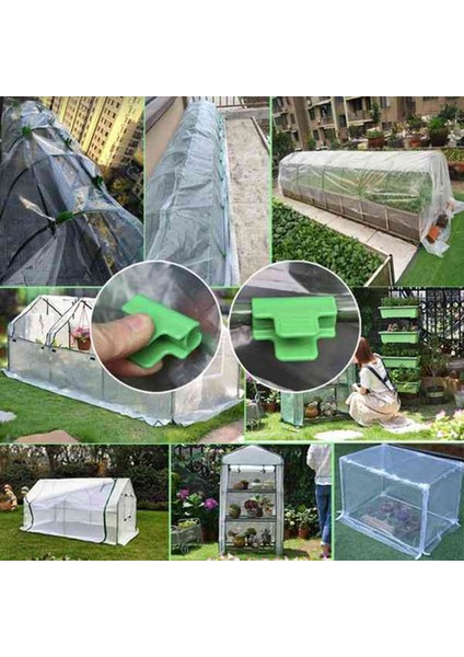 48 Sera Boru Klipsleri, Bitki Örtü Örgüsü Tünel Çember Klipleri, Donma Önleyici Battaniye Döken Film Güneşlik Örgü Çubuk Klipsleri (Yurt Dışından) fiyatları