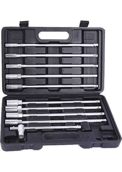 10 Adet Krom Vanadyum Çelik Metrik Soket Anahtarı Kombinasyonu T Şekilli Soket Anahtarı (Yurt Dışından)