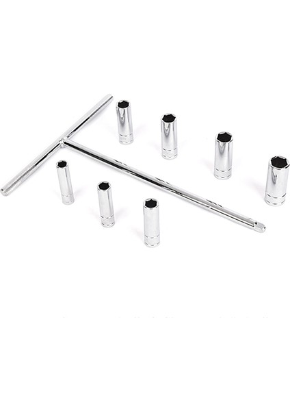 10 Adet Krom Vanadyum Çelik Metrik Soket Anahtarı Kombinasyonu T Şekilli Soket Anahtarı (Yurt Dışından) fiyatları