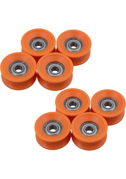 8 Adet 6X30X13MM Plastik Kaplamalı Mühürlü Rulmanlar Çelik 606ZZ Derin U Oluk Kılavuz Kasnak Raylı Bilyalı Rulman Tekerlek (Yurt Dışından)