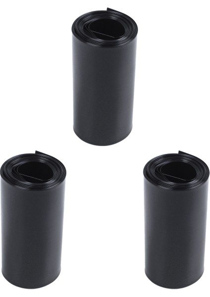 3 Adet 70MM/44MM Pvc Isıyla Daralan Makaron Sargı Siyah 2m 6.5ft 18650 Için (Yurt Dışından)