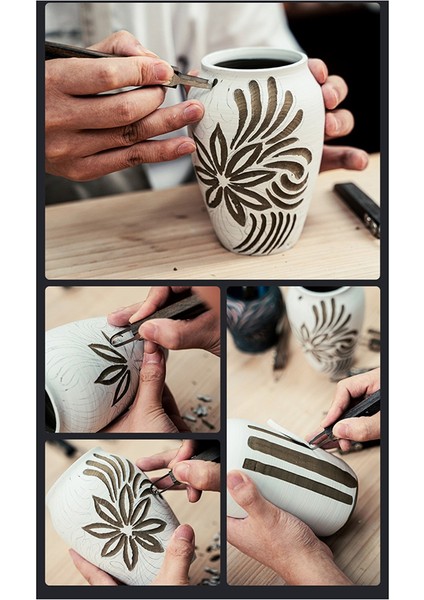 Çömlekçilik Kazıyıcı Metal Değiştirilebilir Kafa Kazıyıcı Dıy Seramik Oyma Kil Heykel Kırpma Aracı D (Yurt Dışından) fiyatları