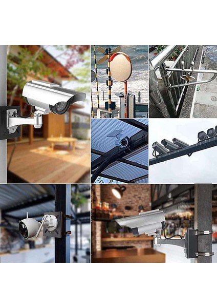 3x Evrensel Dikey Direk Montaj Kamera Braketi Cctv Güvenlik Kamerası Ptz Dome Için Duvar Montaj Braketi (A) (Yurt Dışından) indirimleri