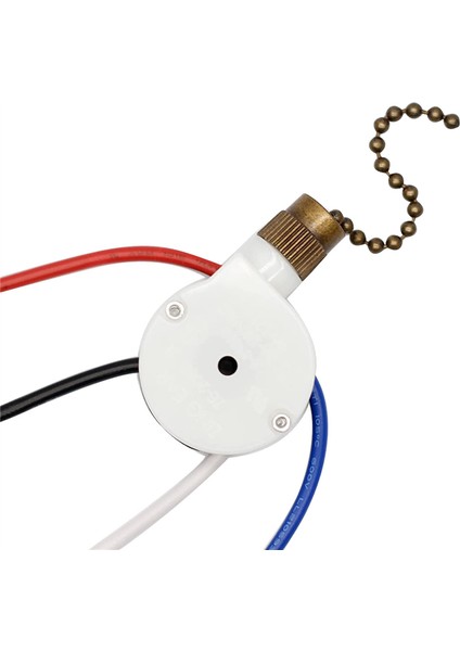 1 Adet Tavan Vantilatörü Işık Anahtarı Zingear ZE-208S E89885 3 Hız 4 Telli Fan Anahtarı Çekme Zinciri, Fan Işık Anahtarı, Bronz (Yurt Dışından)