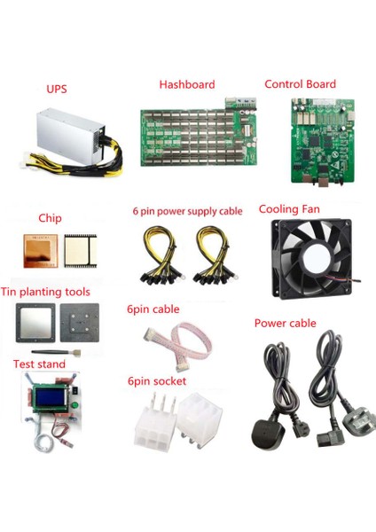 5 Adet BM1391AE Asıc Bitcoin Btc Bch Miner S15 T15 Hashboard Çipi (Yurt Dışından) modelleri