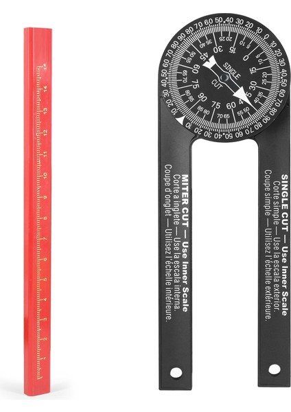 Hassas Kazınmış Terazili Marangozlar Için Dış Gönye Açı Bulucu Gönye Testere Iletki (Yurt Dışından) fiyatları