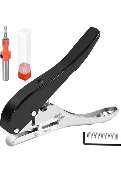 2 Adet Ağaç Işleme Aleti Pense Kart Delik Delme Seti Kağıt Vida Kapağı Havşa Matkap ile 3.2mm Ayarlanabilir Pozisyon (Yurt Dışından)