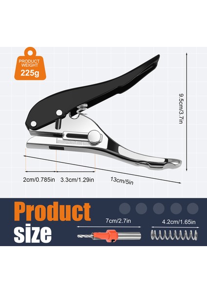 2 Adet Ağaç Işleme Aleti Pense Kart Delik Delme Seti Kağıt Vida Kapağı Havşa Matkap ile 3.2mm Ayarlanabilir Pozisyon (Yurt Dışından) fırsatları